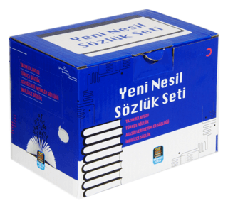 Yeni Nesil Sözlük Seti, Türkçe-İngilizce-Atasözleri ve Yazım Klavuzu (4 Kitap Kutulu, Biala Kapak) (Ciltli)