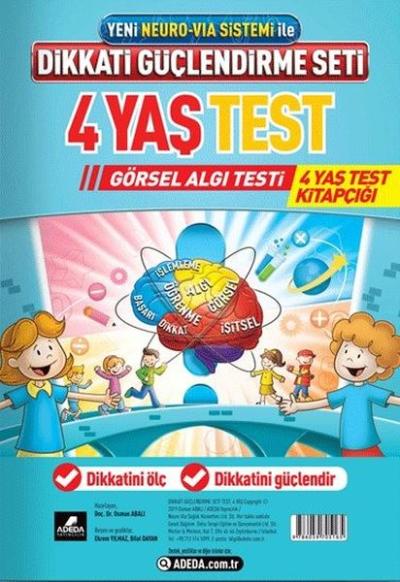 Yeni Neuro-Via Sistemi İle Dikkati Güçlendirme Seti 4 Yaş Test-Görsel Algı Testi