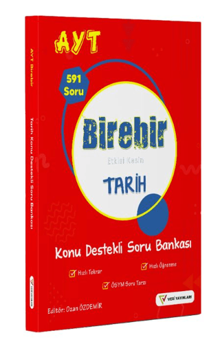 YKS AYT Birebir Etkisi Kesin Tarih Konu Destekli Soru Bankası