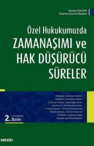 Zamanaşımı ve Hak Düşürücü Süreler (Ciltli)